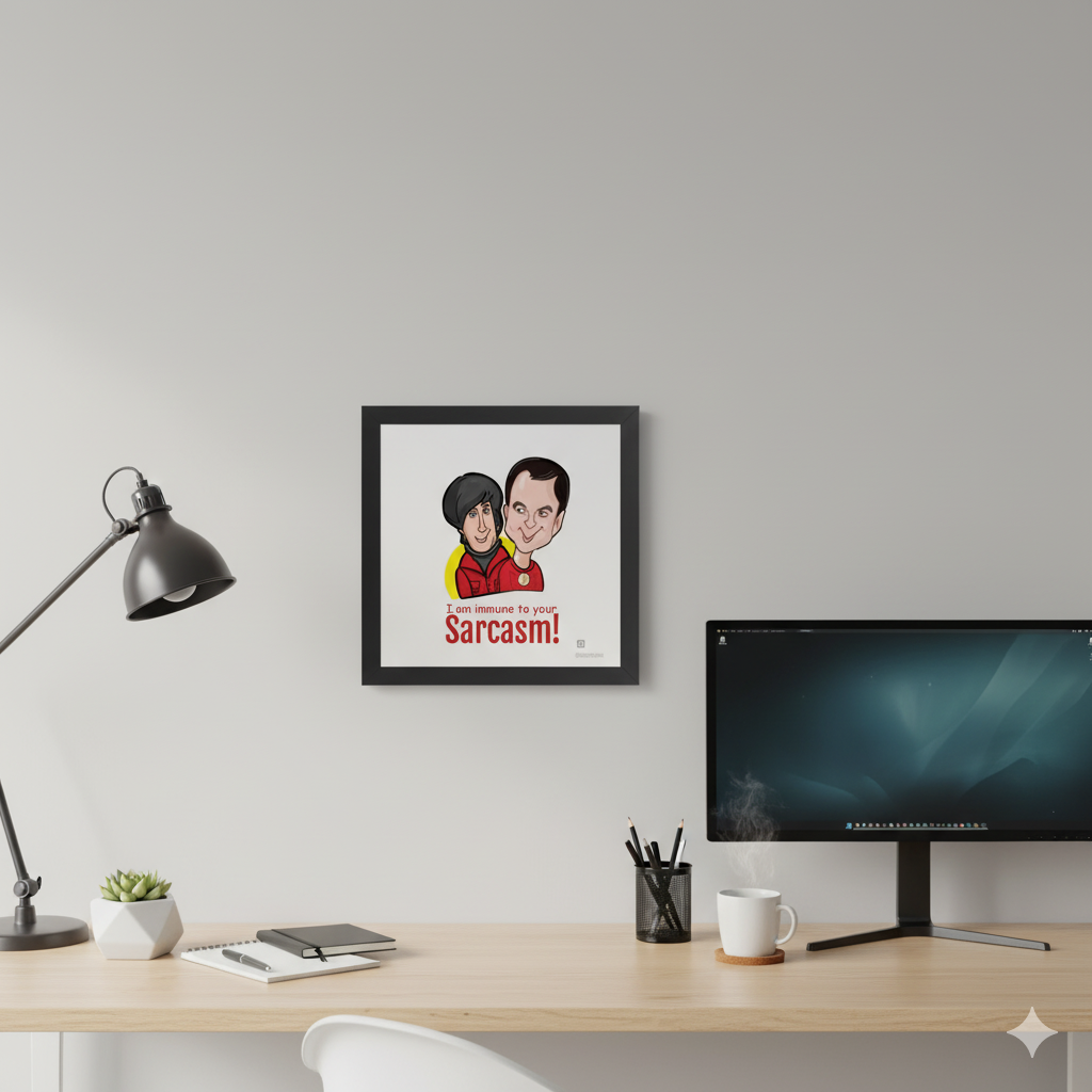 Shelly and Wolowitz - Caricature (Humor)