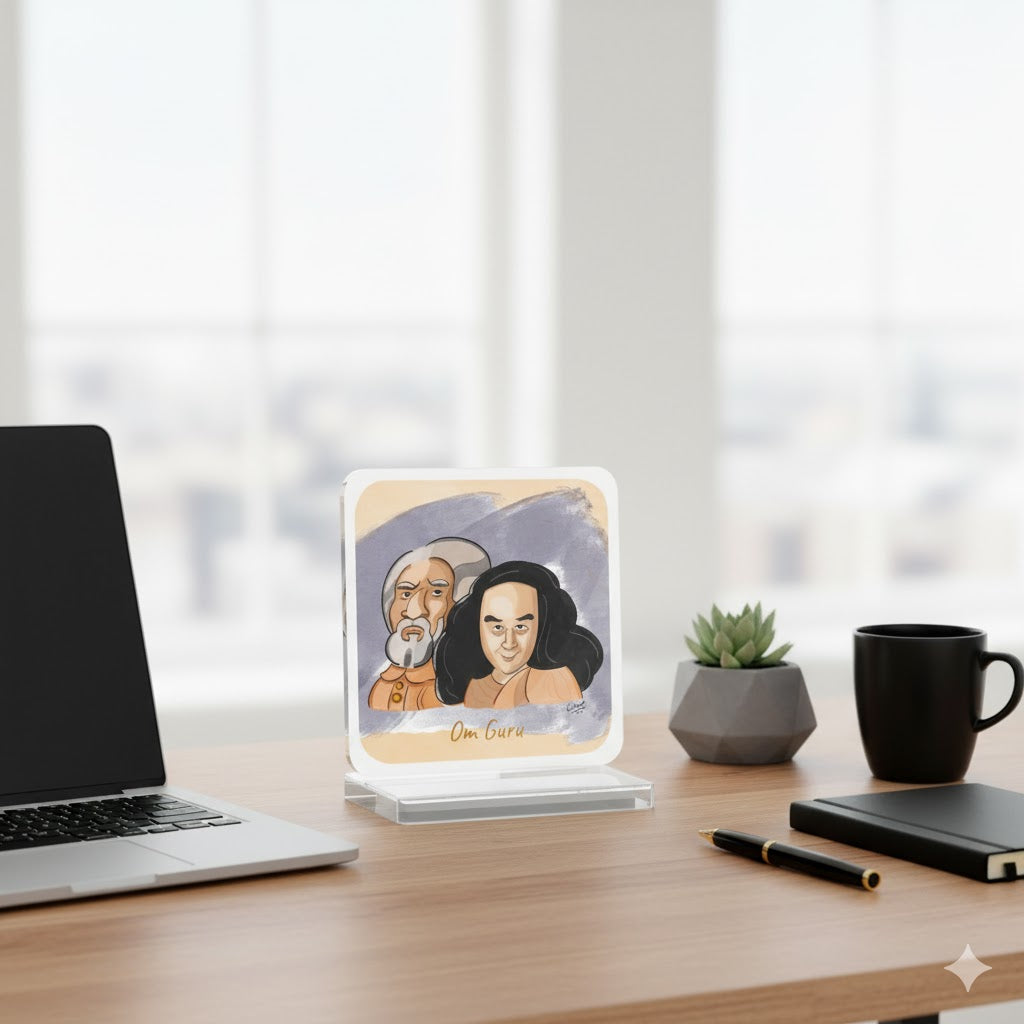 Paramahansa Yogananda and Swami Sri Yukteshwar - Portable Travel Altar