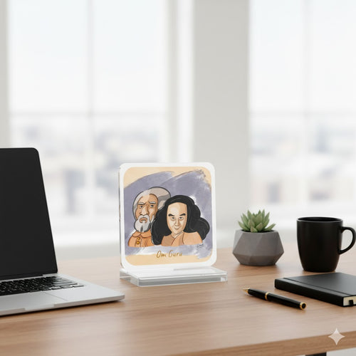 Paramahansa Yogananda and Swami Sri Yukteshwar - Portable Travel Altar